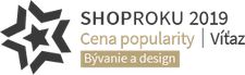 ShopRoku 2019 - Cena popularity - Víťaz - Bývanie a design