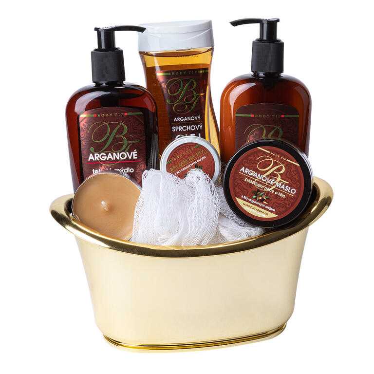 Darčeková sada kosmetiky ARGAN, zlatá vanička - galéria #1