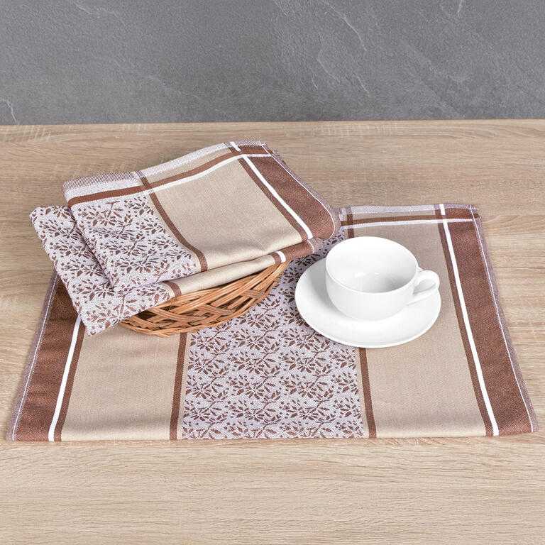 Utierky z egyptskej bavlny DORO BEIGE 50 x 70 cm 3 ks - galéria #1