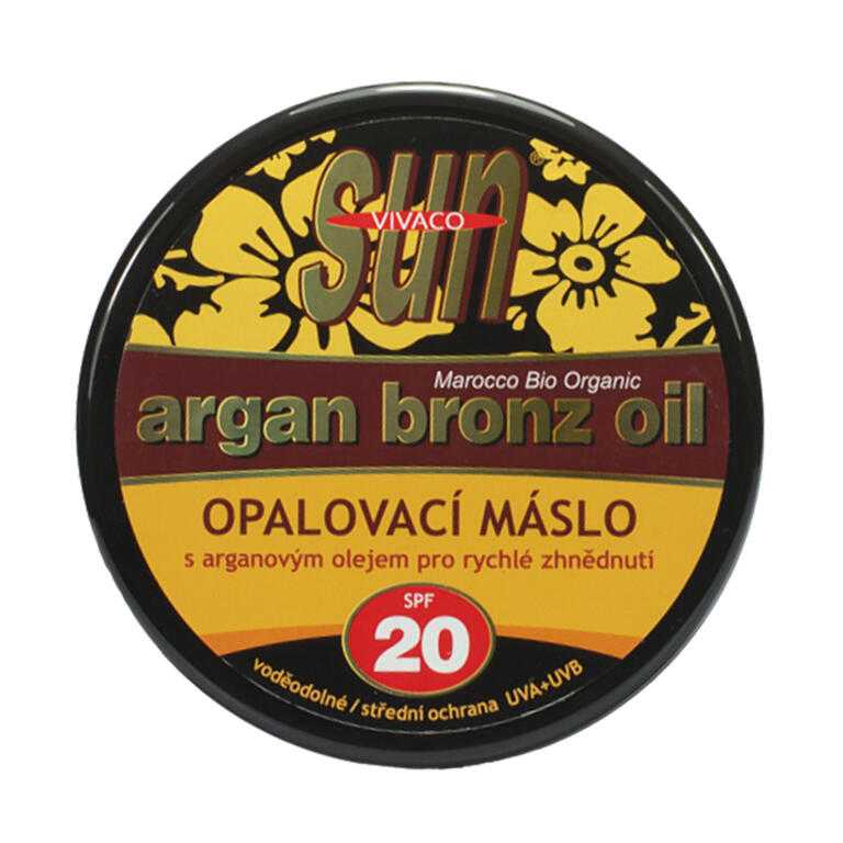 Opaľovacie maslo s arganovým olejom SPF 20 200 ml