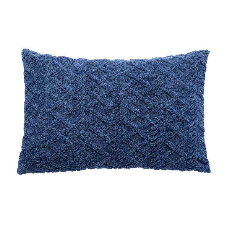 Súprava 2 ks obliečok na vankúše INVERNO tmavo modrá 50 x 70 cm