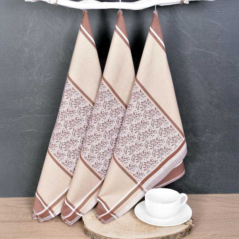 Utierky z egyptskej bavlny DORO BEIGE 50 x 70 cm 3 ks