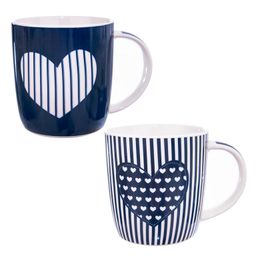 Porcelánové hrnčeky JUST LOVE 390 ml 2 ks - galéria #1