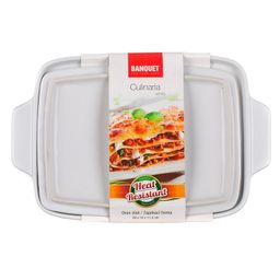 Forma zapekacia obdĺžniková s vekom CULINARIA White 28 x 18 cm - galéria #4