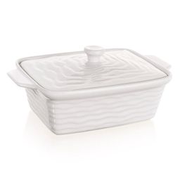 Forma zapekacia obdĺžniková s vekom CULINARIA White 28 x 18 cm - galéria #1