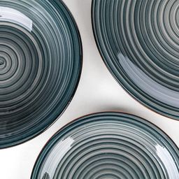 Keramická jedálenská súprava SPIRAL BLUE 30 ks - galéria #2