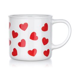 Súprava keramických hrnčekov RED HEARTS 350 ml 2 ks - galéria #1