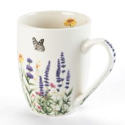 Sada porcelánových hrnčekov LEVANDUĽA A MOTÝLI v darčekovej krabičke 350 ml 2 ks - galéria #1