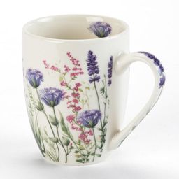 Sada porcelánových hrnčekov LEVANDUĽOVÁ ZÁHRADA v darčekovej krabičke 350 ml 2 ks - galéria #1