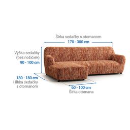 sedačka s otomanom vľavo (š. 170 - 300 cm) - galéria #5