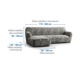 sedačka s otomanom vľavo (š. 170 - 300 cm) - galéria #5
