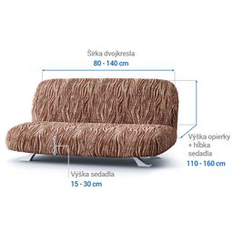 dvojkreslo s drevenými rúčkami (š. 80 - 140 cm) - galéria #5
