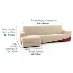sedačka s otomanom vľavo (š. 200 - 300 cm) - galéria #5
