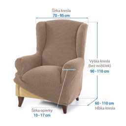 kreslo ušiak (š. 70 - 95 cm) - galéria #5