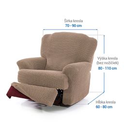 relaxačné kreslo (š. 70 - 90 cm) - galéria #5