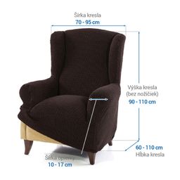 kreslo ušiak (š. 70 - 95 cm) - galéria #5