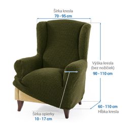 kreslo ušiak (š. 70 - 95 cm) - galéria #5