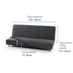 dvojkreslo s drevenými rúčkami (š. 130 - 160 cm) - galéria #5
