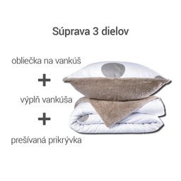 Prešívaná baránková súprava Dual Feel ESTELLA 3 ks - galéria #1