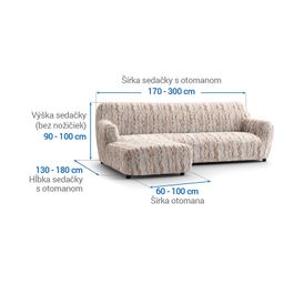 sedačka s otomanom vľavo (š. 170 - 300 cm) - galéria #5