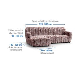 sedačka s otomanom vľavo (š. 170 - 300 cm) - galéria #5