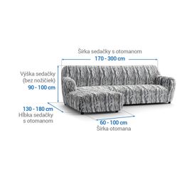 sedačka s otomanom vľavo (š. 170 - 300 cm) - galéria #5