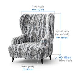 kreslo ušiak (š. 60 - 110 cm) - galéria #5