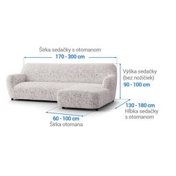 sedačka s otomanom vpravo (š. 170 - 300 cm) - galéria #5