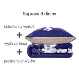 Prešívaná baránková súprava Dual Feel FLORENCE 3 ks - galéria #1