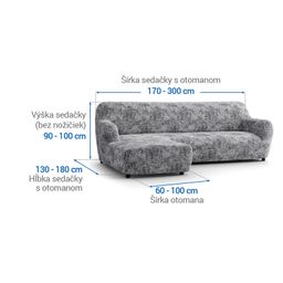 sedačka s otomanom vľavo (š. 170 - 300 cm) - galéria #5