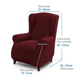 kreslo ušiak (š. 70 - 100 cm) - galéria #5