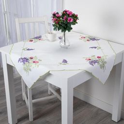 Stredový obrus s výšivkou TULIPÁN a ORGOVÁN 85 x 85 cm - galéria #3