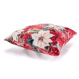 Sada 3 ks obliečok na vankúšiky RED POINSETTIA 45 x 45 cm - galéria #4