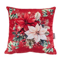 Sada 3 ks obliečok na vankúšiky RED POINSETTIA 45 x 45 cm - galéria #3