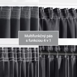 Zatemňovací záves blackout RESTILO grafitový 140 x 245 cm - galéria #6
