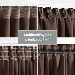 Zatemňovací záves blackout RESTILO tmavo hnedý 140 x 245 cm - galéria #5