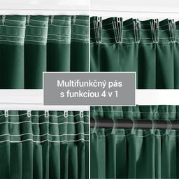 Zatemňovací záves blackout RESTILO tmavo zelený 140 x 245 cm - galéria #6