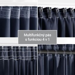 Zatemňovací záves blackout RESTILO indigo 140 x 245 cm - galéria #5