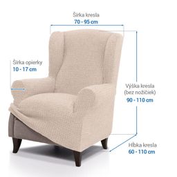 kreslo ušiak (š. 70 - 95 cm) - galéria #5