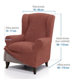 kreslo ušiak (š. 70 - 95 cm) - galéria #6