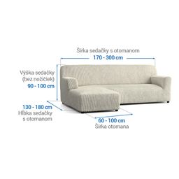 sedačka s otomanom vľavo (š. 170 - 300 cm) - galéria #3