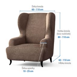 kreslo ušiak (š. 60 - 110 cm) - galéria #3
