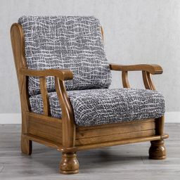 kreslo s drevenými rúčkami (š. 40 - 70 cm)