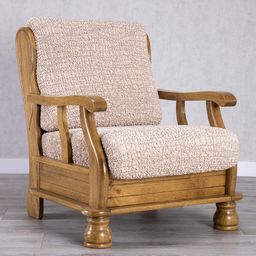 kreslo s drevenými rúčkami (š. 40 - 70 cm)