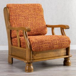 kreslo s drevenými rúčkami (š. 40 - 70 cm)