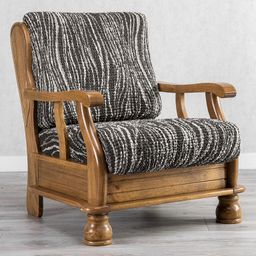 kreslo s drevenými rúčkami (š. 40 - 70 cm)