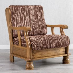 kreslo s drevenými rúčkami (š. 40 - 70 cm)