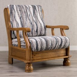 kreslo s drevenými rúčkami (š. 40 - 70 cm)