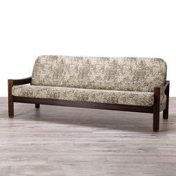 trojkreslo s drevenými rúčkami (š. 150 - 200 cm)