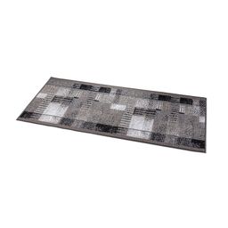 Kusový behúň Patchwork šedá